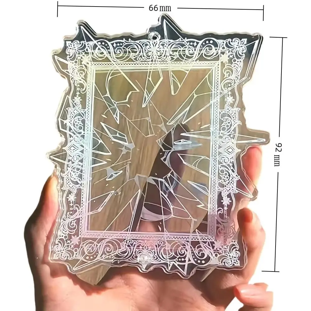 Enhanced Acrylic Photo Card Display Stand - Transparent, Dustproof, Waterproof Protective Case