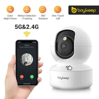 BoyKeep 3MP 5G/2.4GHz WiFi intérieur sécurité à domicile IP intelligent bébé moniteur caméra suivi automatique 24/7 caméra de Surveillance vidéo 1