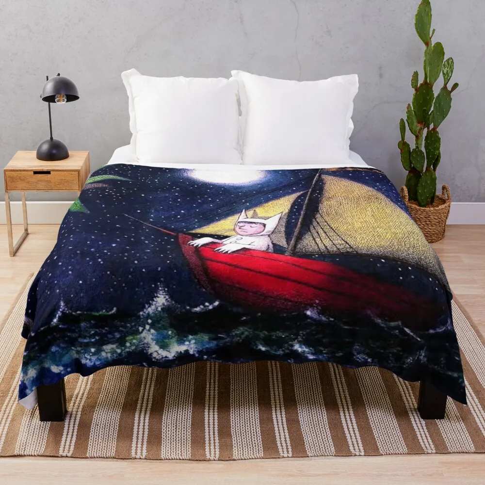 

Boat travel, Where The Wild Things Are Throw Blanket Decorative Sofa Blankets For Bed Travel Blankets For Sofas Blankets