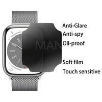 Film Hydrogel Anti-Espion pour Apple Watch, Protecteur d'Écran de Confidentialité, Ultra 49mm 45mm 41mm 40mm 44mm iWatch Série 8 7 SE 4 5 6, 256 4