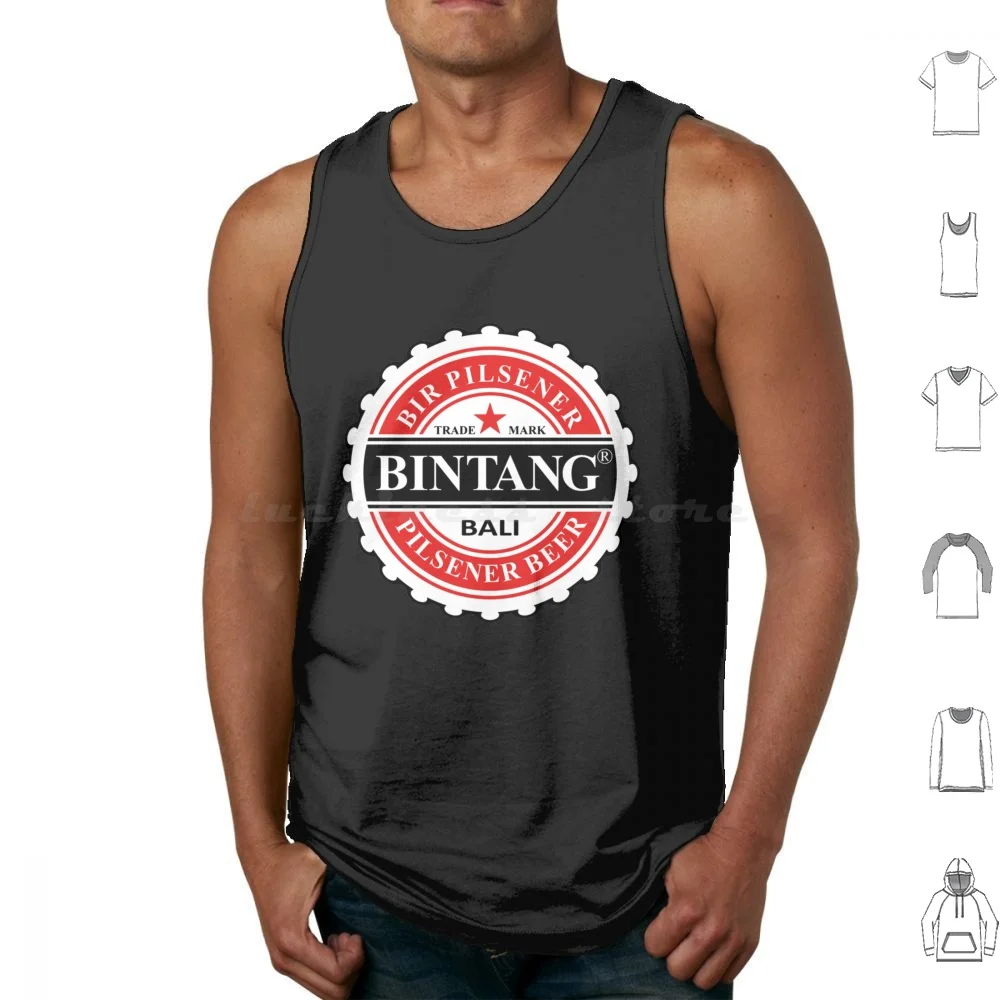 Bintang Beer Style Straight Essential Tank Tops Print Cotton Bitter