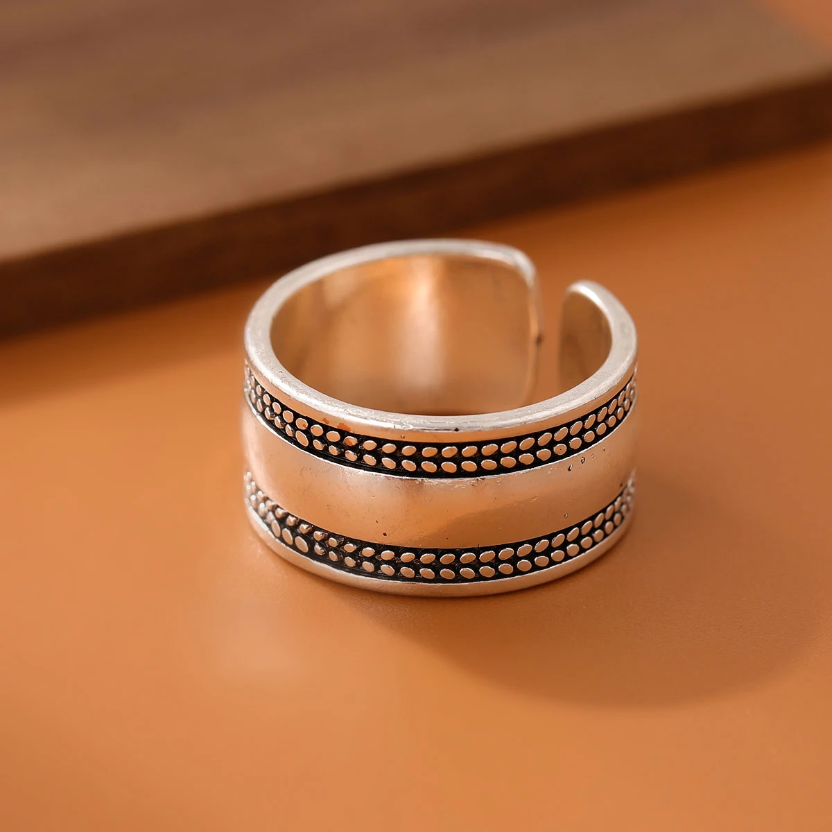 925 Sterling Silver Leaf Opening Rings