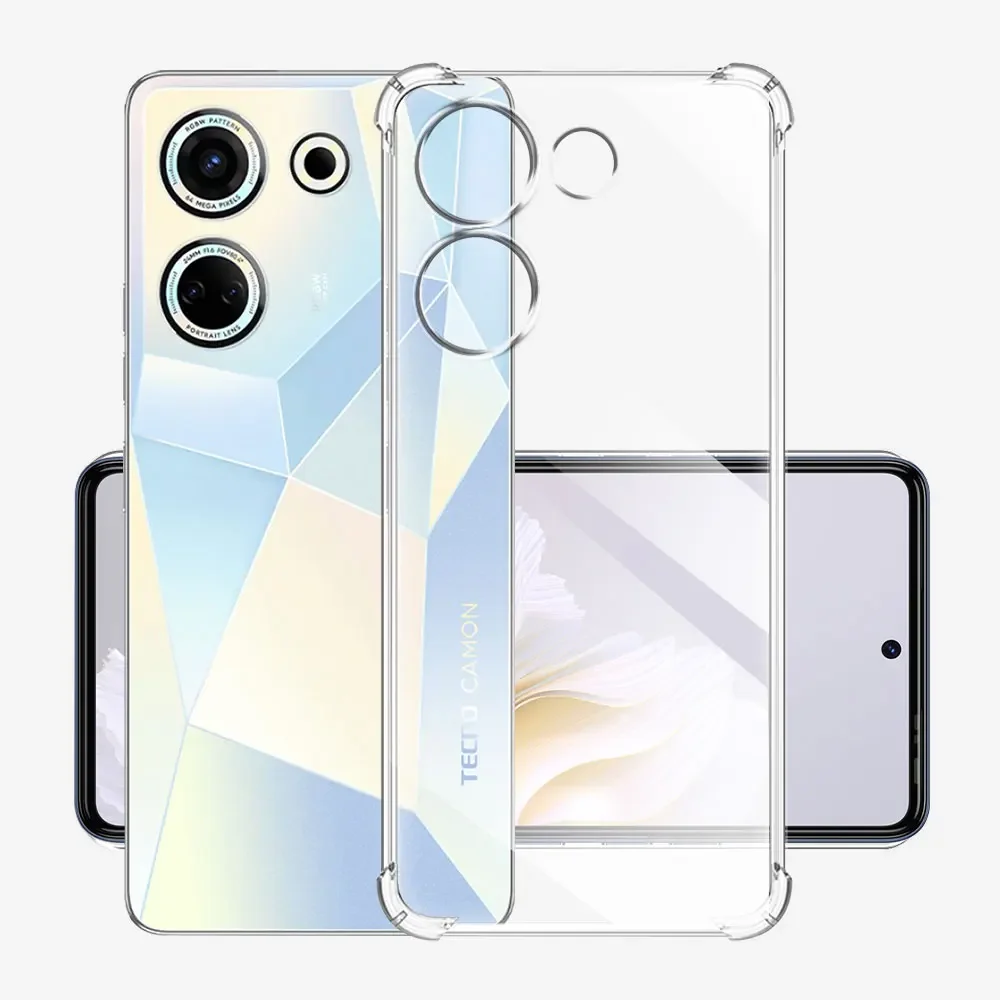 Silicone Soft Clear Shockproof Phone Case Cover