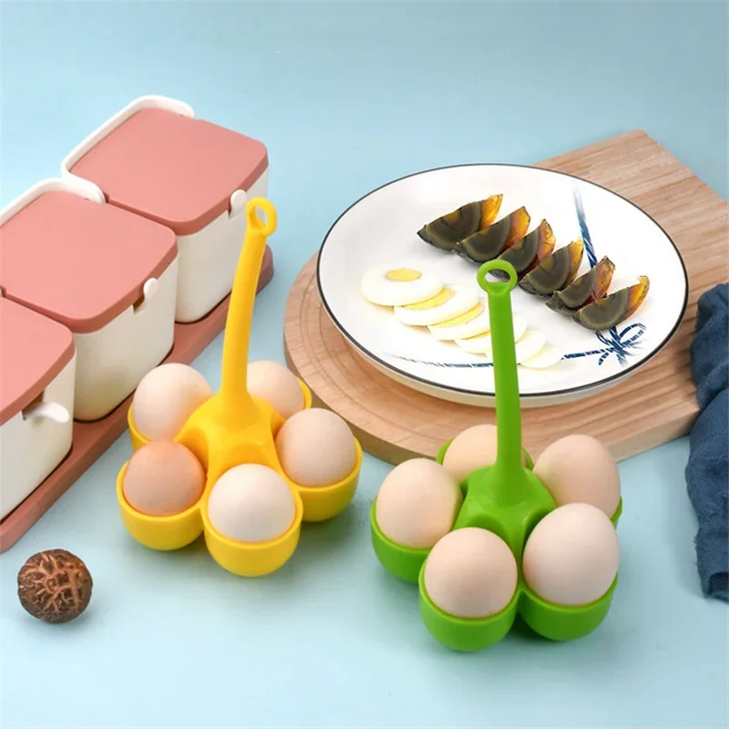 Creative 3/5 Hole Egg Holder Silicone Egg Steamer Home Cooking Utensils High Temperature Resistance Water Boiled Eggs Ware Trays egg boiler mold cup silicone egg poacher silicone baking mold egg cup holder
