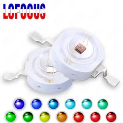 Vibrant Multi - Color LED Light Beads - COB Technology - 1 Watt x 10 Pieces (Deep Red 670nm)