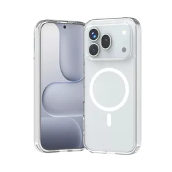 Magnetic Matte Transparent Acrylic Phone Case - Lightweight Shockproof Bumper - Honor 600 Pro (WHITE)