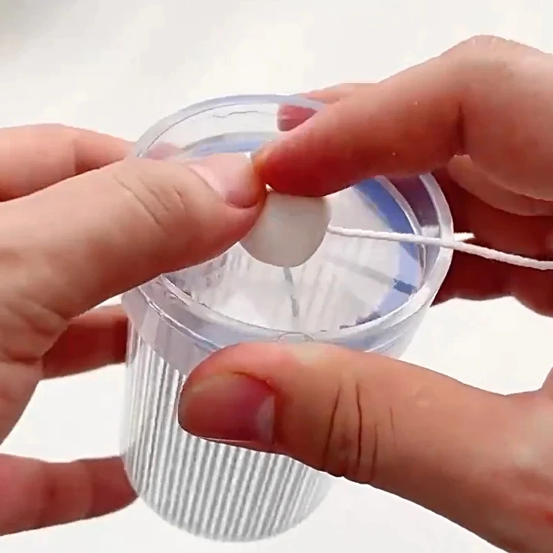 DIY Zylinderförmige Kerzenform mit Nadelstreifenmuster, 3D-Flachkopf-Zylinderform für Kerzenherstellung, Langlebige und Leicht zu Entformende Kunststoffgussform – Detail 2