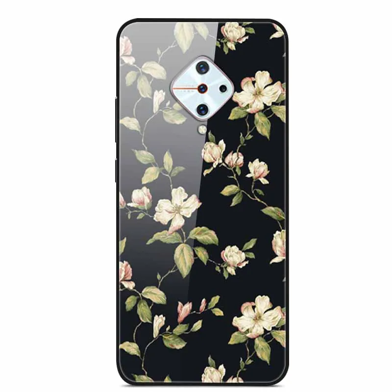 Premium Tempered Glass Back Case with Soft Bumper