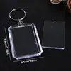 Acrylic Keychain Photo Holder Acrylic Keychain Photo Holder Photo Frame Keyring Clear Picture Keychains Suit For Artwork 4