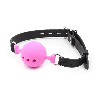 3 Size BDSM Mouth Plug Full Silicone Breathable Ball Gag Bondage Open Mouth Gags Sex Toys Couple Fetish Restraint Adult Game 4