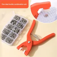 Snap Button Kit With Hand Pressure Pliers 50pcs Snaps , Metal Snaps For Sewing, Sewing Snaps For DIY Crafts Clothes Hats