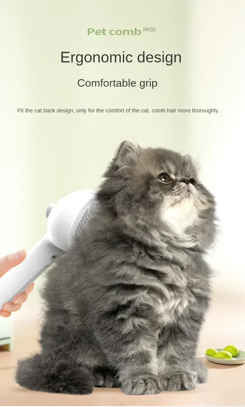 Multifunctional Pet Grooming Steam Brush for Cats & Dogs