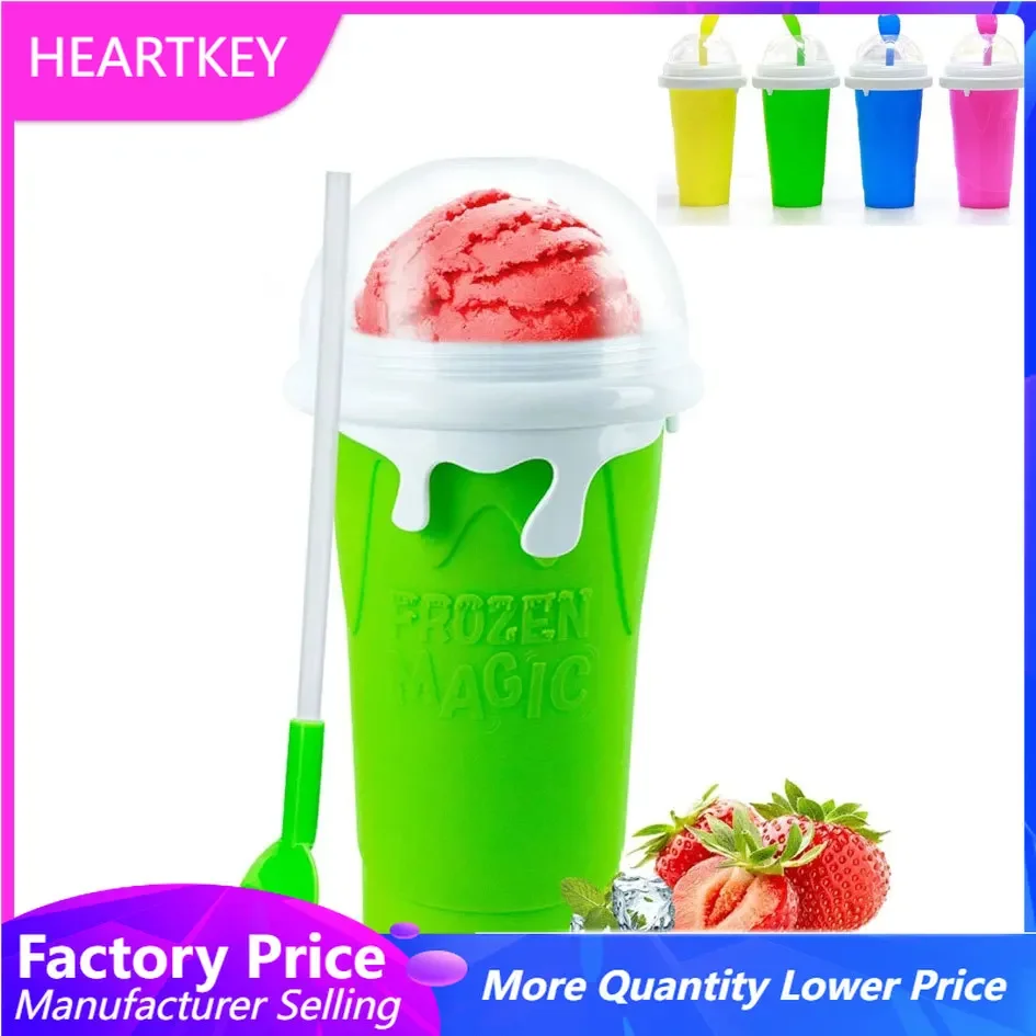 Slushy Maker Squeeze Cup Casa Milk Shake Maker Tazza Di Raffreddamento Bottiglia D'Acqua Magica Tazza Morbida Tazza Di Sabbia Frullato Congelato Rapid