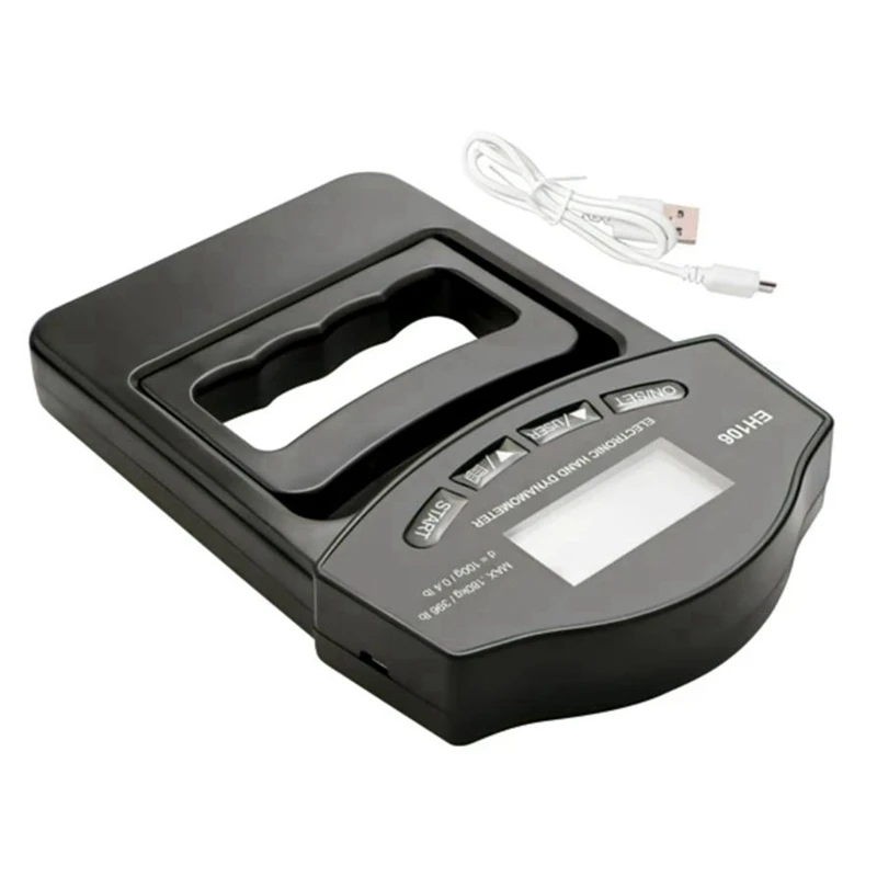 

Grip Strength Tester,396Lbs/180Kg Digital Hand Dynamometer Grip Strength Meter USB LCD Screen Hand Grip Dynamometer