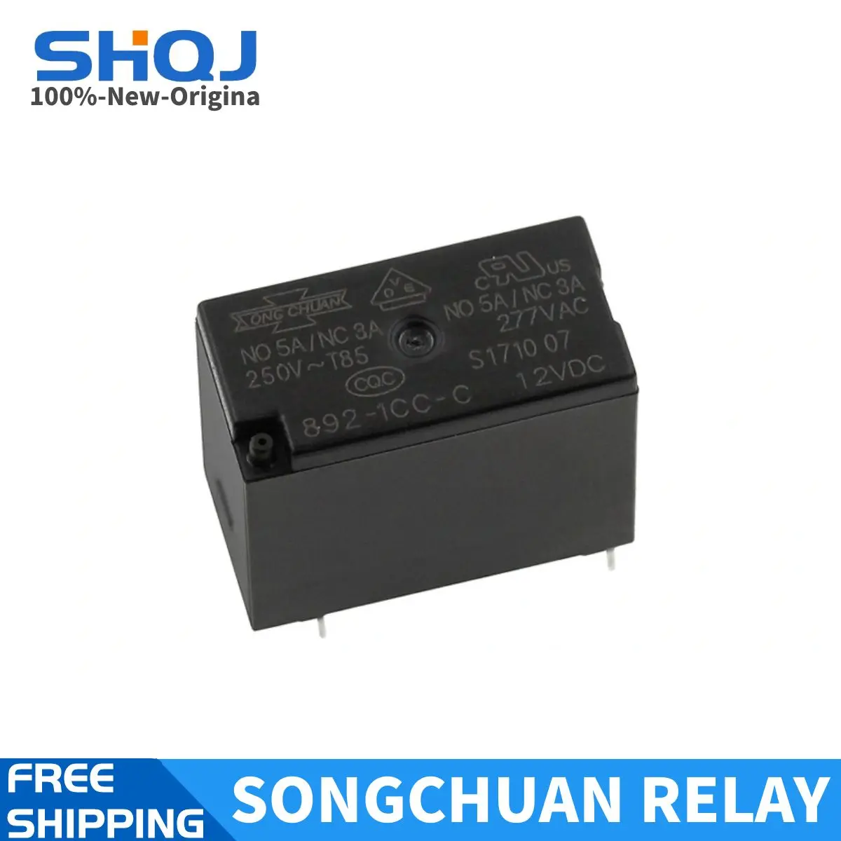 

20 шт. SONGCHUAN реле 892-1CC-C 24VDC 12VDC 5VDC 5PIN 5A 100%-Новый-оригинальный