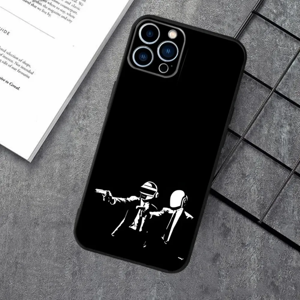 Daft Punk Band Silicone Black Phone Case