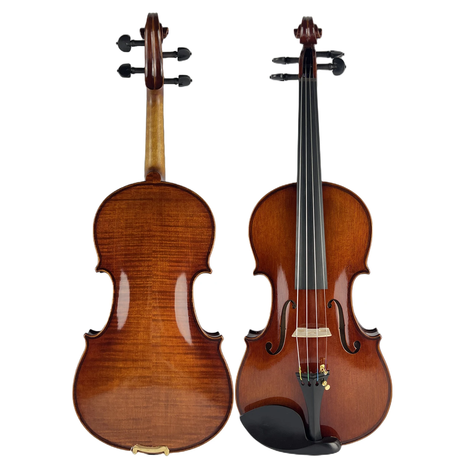 4/4 Violin Professional Violin Oil Varnish 바이올린 Good Flamed Back Strong tone violon 4/4 Excellent Flame Free Case and Bow