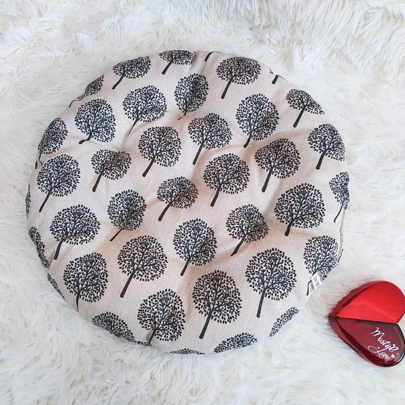 Thickened Chair Cushion Computer Office Seat Cushion Student Bench Mat Linen Breathable Mat Fabric Tatami Floor Cushion 5