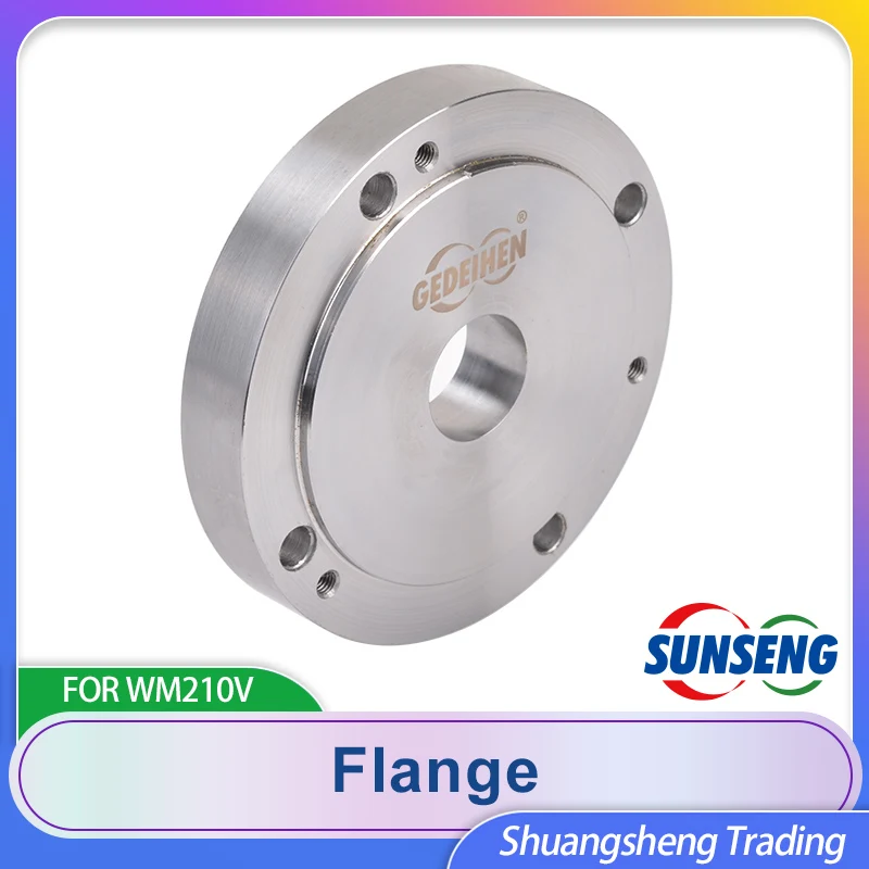 Flange de Mandril de Ação Única para Wm210v Garras Fuso de 125 mm para K72