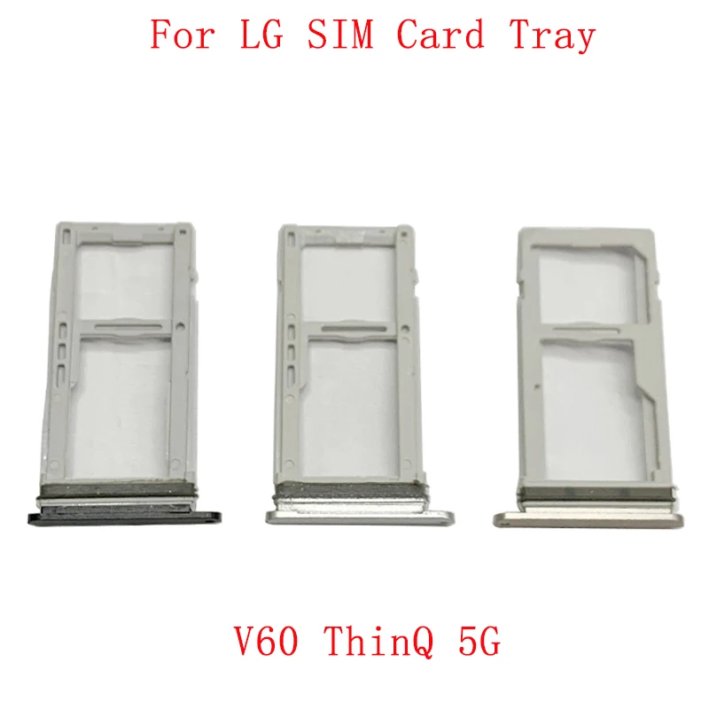 

SIM Card Tray SIM Card Slot Holder For LG V60 ThinQ 5G Memory MicroSD Sim Card Tray Repair Parts