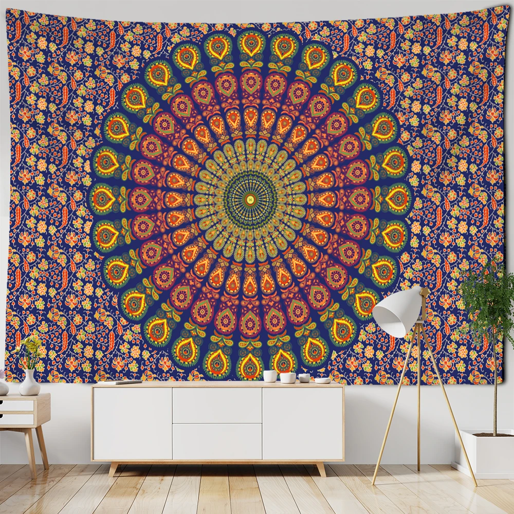 Tapestry decorations Mandala Tapestry Wall Hanging Mystic Witchcraft Boho Psychedelic Hippie Art Tapiz Bedroom Home Decor
