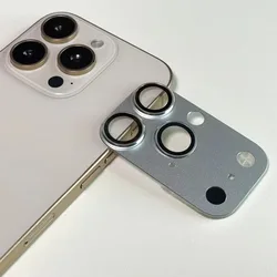 Premium Full Metal Armor Glass Lens Protector for iPhone - Ultimate Camera Protection (Silver)