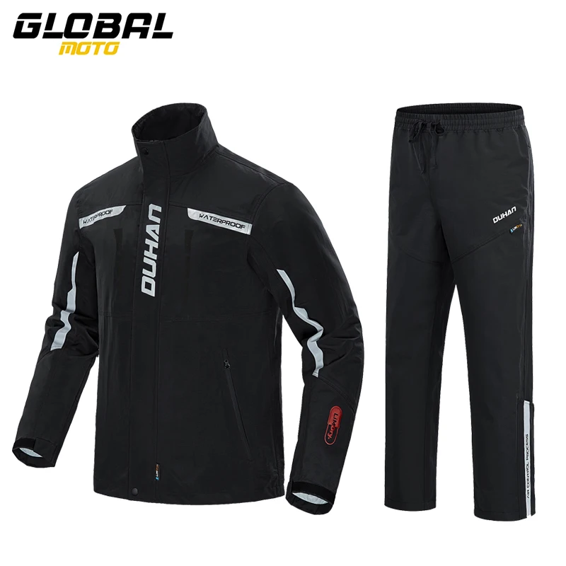 

Светоотражающий мотоциклетный дождевик для мужчин и женщин, мотоциклетная водонепроницаемая верхняя одежда для езды на мотоцикле и велосипеде