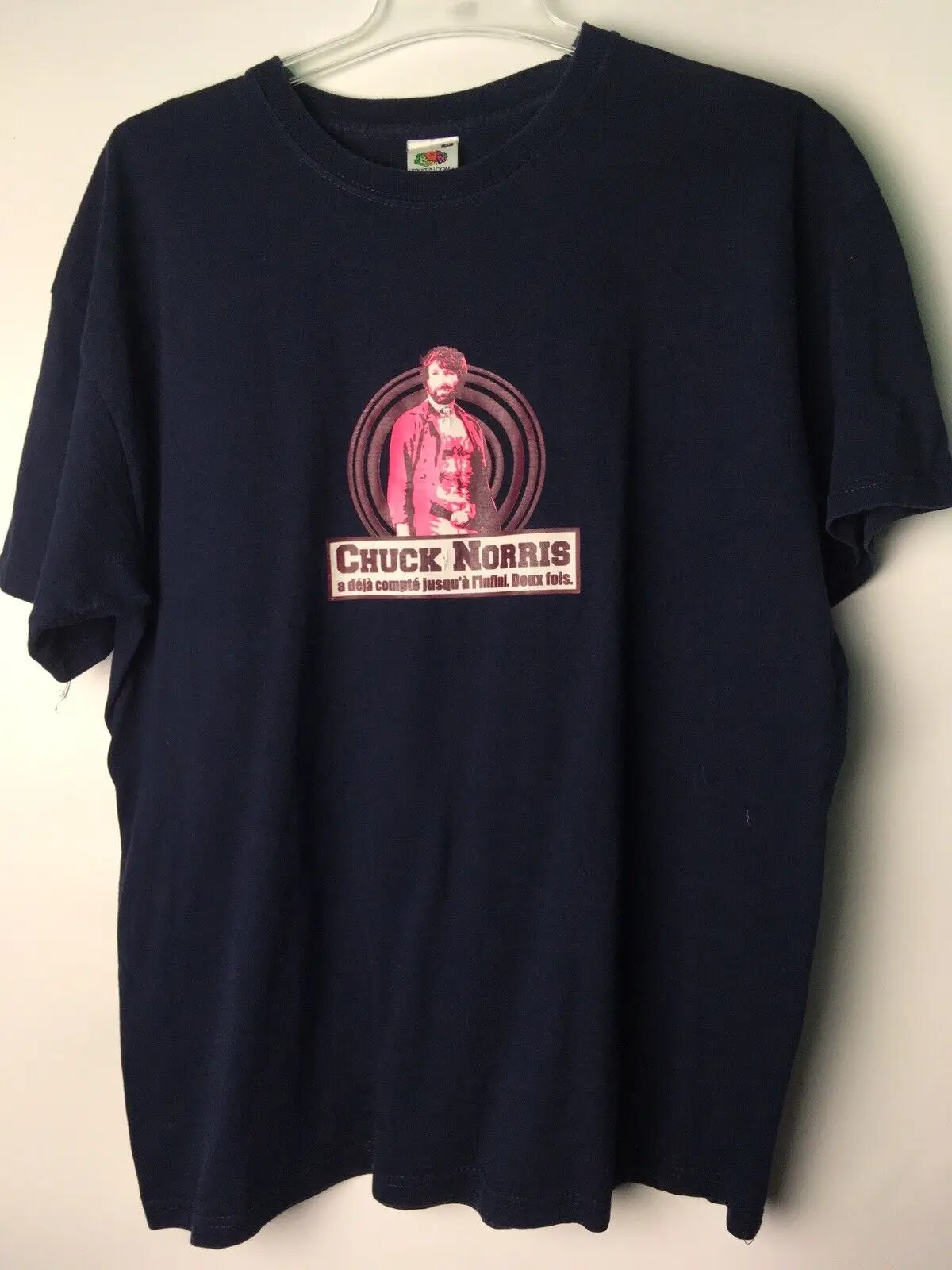 Chuck Norris T-Shirt Vintage Fruit Of The Loom Taglia Xl