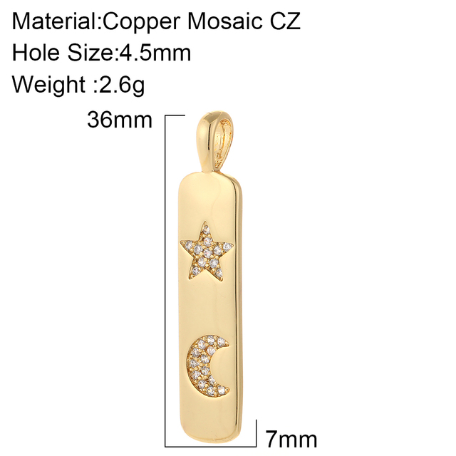 Moon Pendant Charms for Jewelry Making Charm Designer Jewelry Charms for Earrings Necklace Bracelet Handmade High Quality