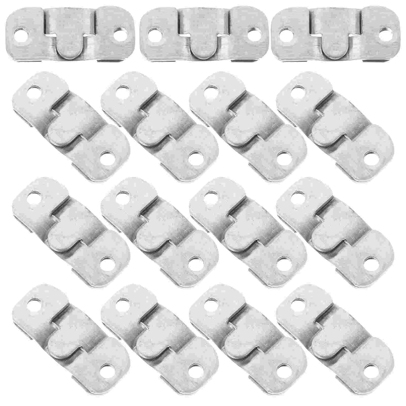 

Interlocking Photo Frame Hooks Heavy Duty Stainless Steel Flush Mount Bracket Display Picture Hanger