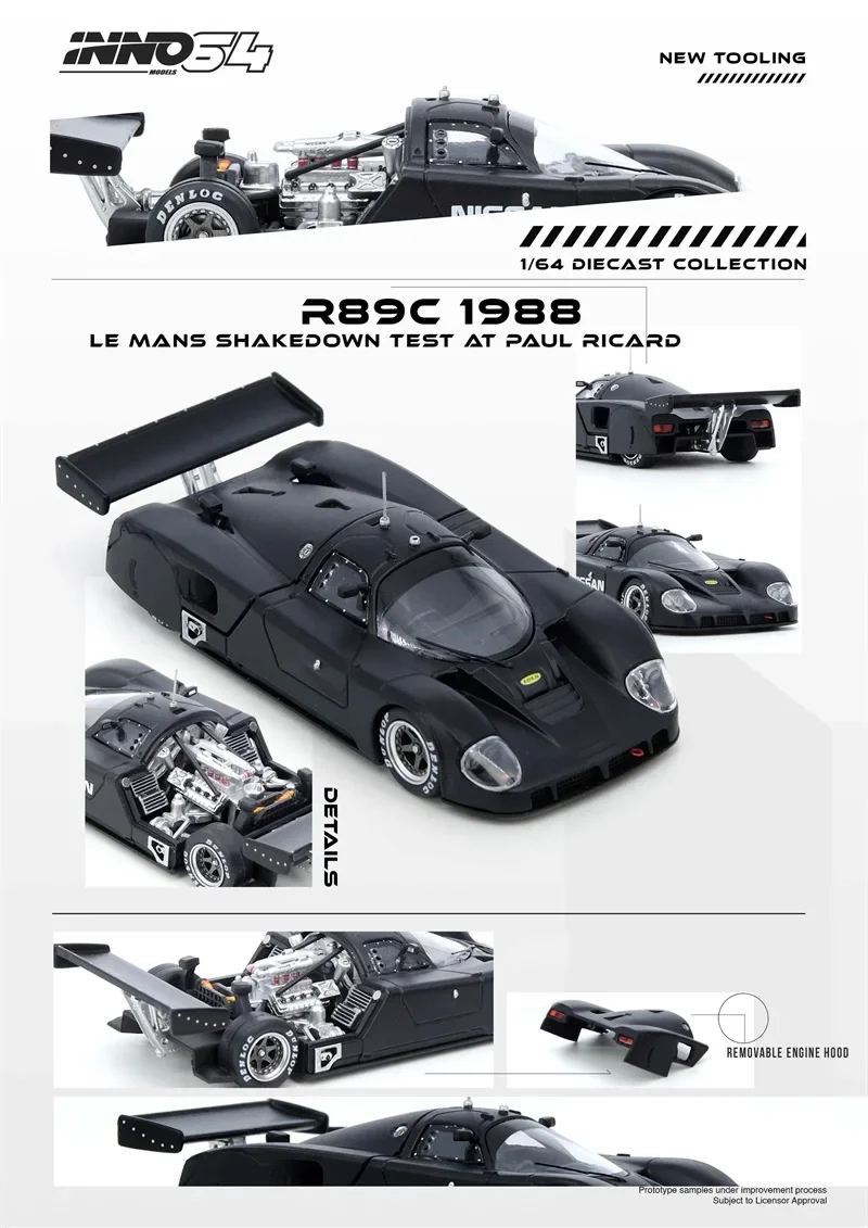 INNO64 1:64 R89C 1988 LE MANS Black #IN64-R89C-LMT1988