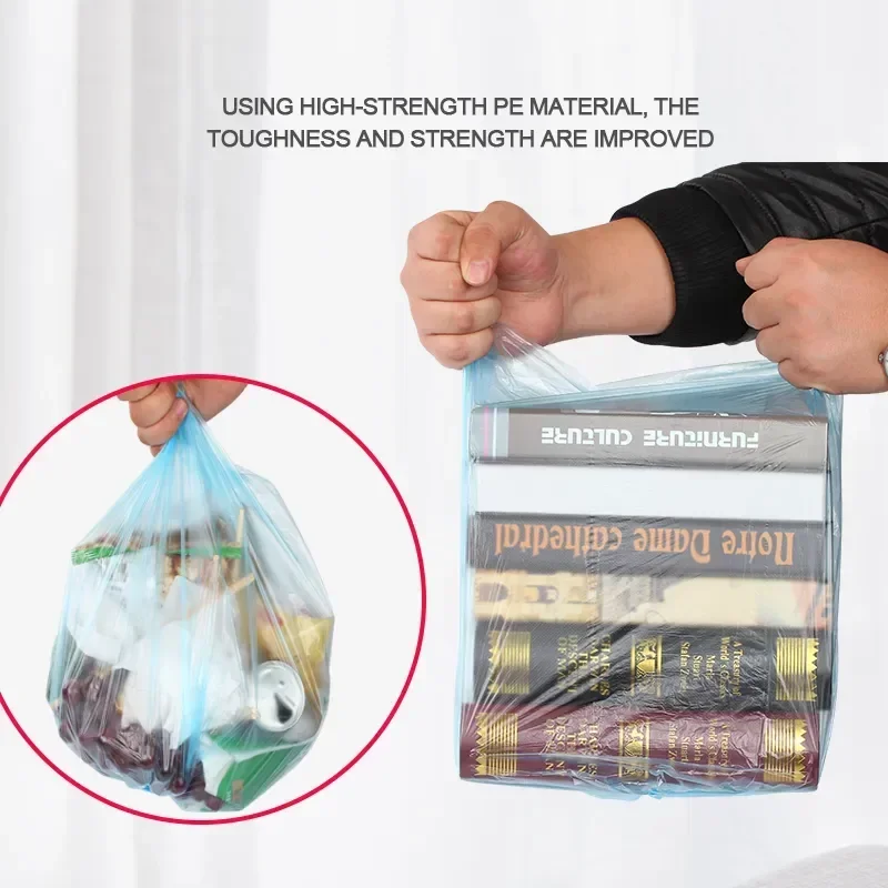 

Мешки для уборки мусора 45x50 см Zhangji 5-7 отходов домашнего хранения бытовой мусор одноразовый рулон 100 шт./5 пластиковых