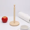 1pc Wooden Standing Paper Towel Holder - Kitchen & Restaurant Roll Dispenser 3