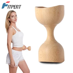 Wood Therapy Swedish Cup,Wooden Handheld Massage Cup,Wood Therapy Massage Tool for Body Shaping,Wood Lymphatic Drainage Massager