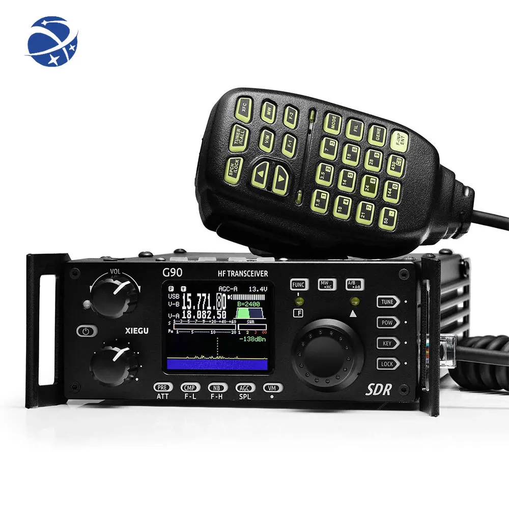 

Yyhc Xiegu g90 комбинация радиоприемника 0,5-30 МГц SDR трансивер с Xiegu G90 охлаждающий вентилятор G90 кронштейн и XPA125b