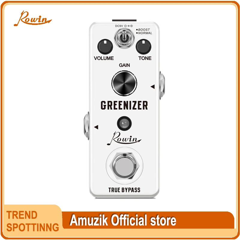 

Rowin LEF-323 Greenizer Overdrive TS808 Tube Screamer Clone True Bypass Pedal