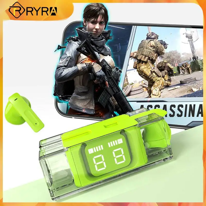

RYRA TWS Dynamic Wireless Earphone Type C Charging Headset WIFI V5.3 Sports Earphones E90 Digital Display Headphones PC Phone