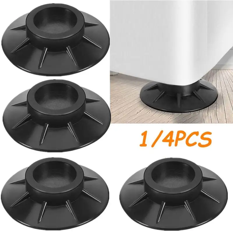 Anti Vibration Feet Pads Rubber Legs Slipstop Silent Skid Raiser Mat For Washing Machine 4Pcs Bathroom Accessories Sets bathroom accessories set,anti vibration mat