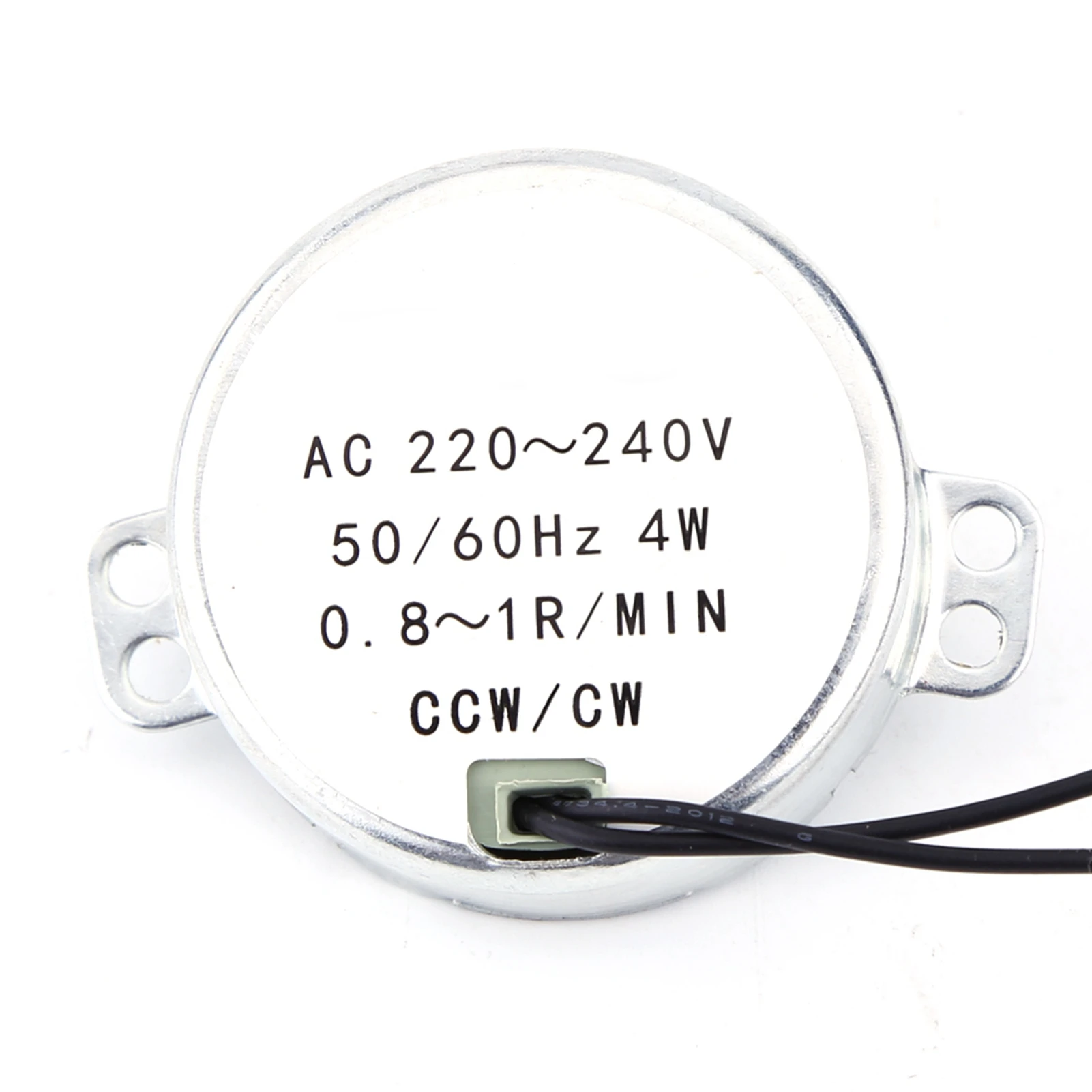 Motore Elettrico AC220V – 240V Motore Síncrono 50/60Hz CCW/CW Girevole Motore Elettrico Sincronizzato Motorini Elettrici Ac per Macchine Utensili (0.8-1RPM