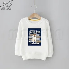 Shiba Inu – sweat shirt à capuche pour enfant, vêtement mignon avec imprimé de dessin animé