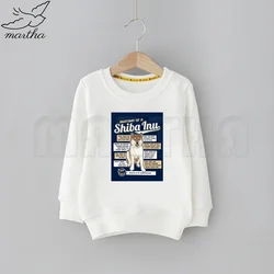 Shiba Inu – sweat shirt à capuche pour enfant, vêtement mignon avec imprimé de dessin animé 