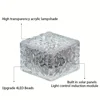 Solar Brick Lights Outdoor,  Landscape Path Lights, Solar Ground Lights  Party Outdoor Waterproof, Ice Rock Cube Lights 6