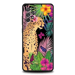 Tropical Jungle Print Leopard Soft TPU Phone Case - Samsung A22 5G (A1)