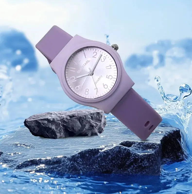 Small Fresh Candy Color Watch Fashion Digital Silicone Quartz Women's Watch Children's Watch