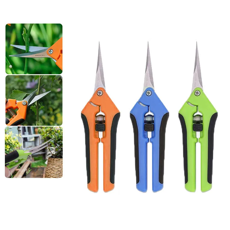 Garden Pruning Shears Stainless Steel Plants Fruit Grape Picking