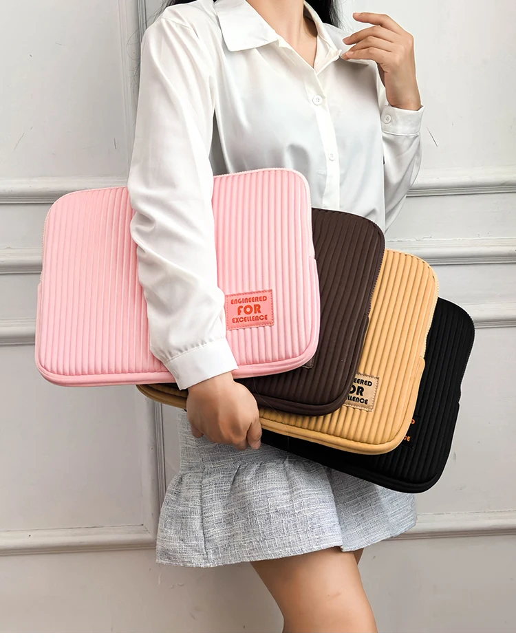 Laptop Sleeve for Women – Shockproof Bag for Xiaomi, Lenovo, Dell, and MacBook (Air/Pro) – Fits 13, 14, 15 & 15.6 Inch Notebooks - 6