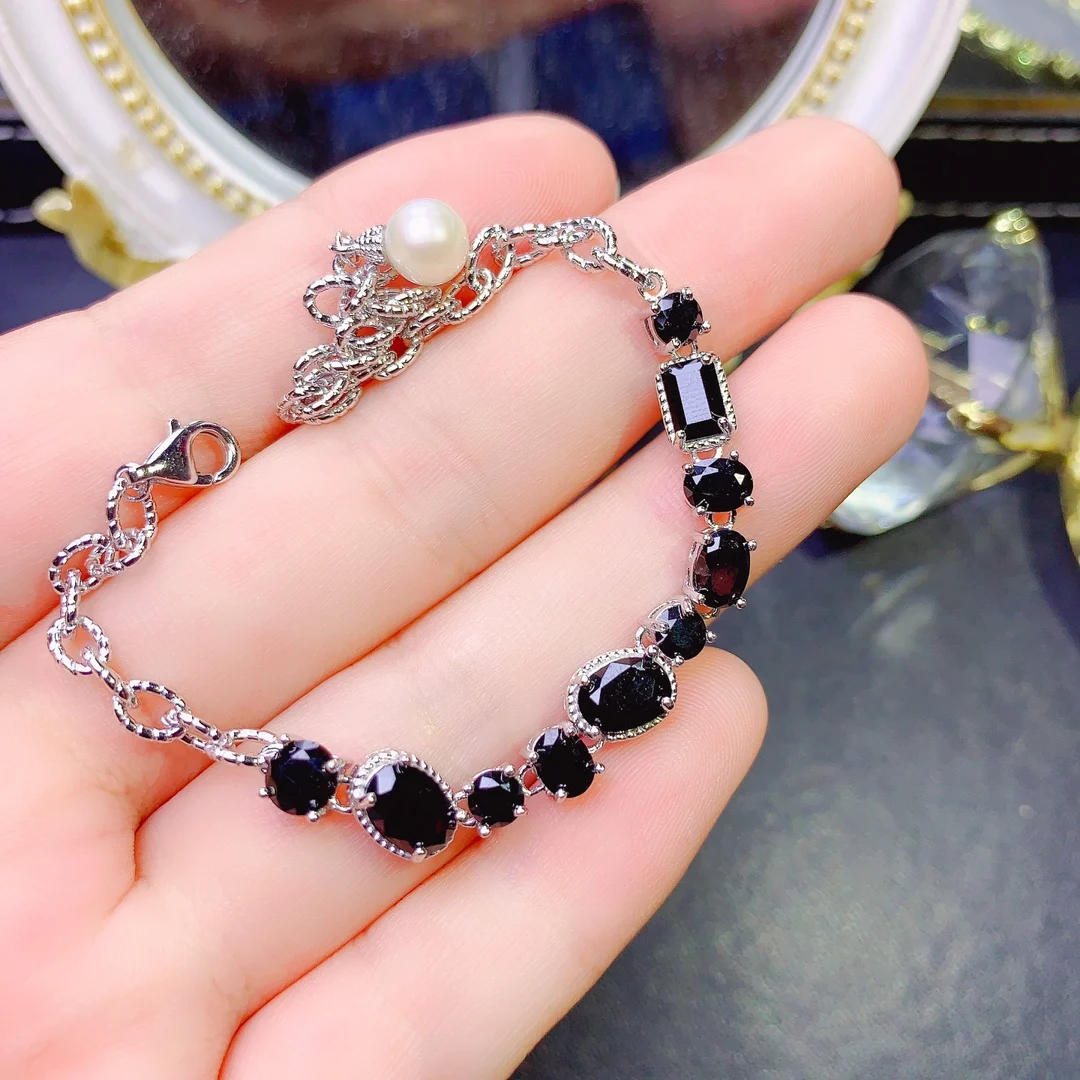 Black Spinel Multi Strand Bracelet - Ray Griffiths Fine Jewelry