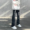 Streetwear Ripped Jeans Men Autumn Black Flared Trousers Casual Y2k Vaqueros Pantalones Hombre Winter Street Hole Denim Pants 4