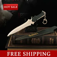 18CM Resident Evil Leon Scott Kennedy Weapon Combat Tactical Knife Game Periphery Full Metal Model Collectible Ornaments Boy Toy 1