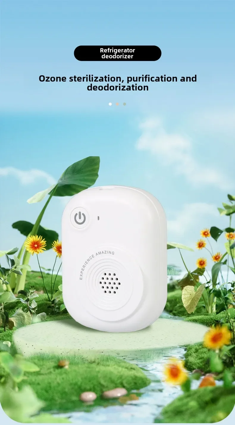Ozongenerator 20 mg Mini-Luftreiniger, tragbarer Luftreiniger für Kühlschränke, Schränke, Koffer, Badezimmer und Lagerschränke – Detail 1